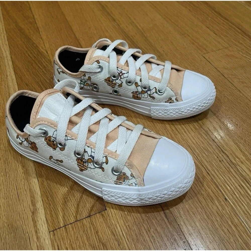 Converse All Star Boys Low Top Sneakers Size 12 Toddler Printed Karate Tiger EUC
